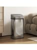 HOMCOM Sensor-Mülleimer in Silber 33L x 25B x 69H cm