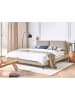 Beliani Doppelbett MELLE in Beige - (W) 195 x (H) 98 x (L) 240 cm
