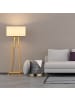 relaxdays Samthocker in Grau/ Gold - (H)43,5 x Ø 41 cm