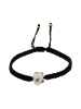 IZIA Women Hoop Earrings in Black White