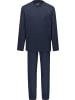 Ammann Single-Jersey Bio Schlafanzug in dunkelblau