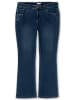 sheego Bootcut-Jeans in dark blue denim