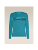 icebreaker Unterhemd Merino 200 Oasis LS Crewe Eleva in Türkis241