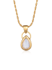 Elli Halskette 925 Sterling Silber Tropfen in Gold