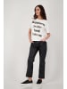 monari Rundhals T-Shirt für Damen in offwhite