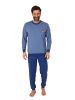 NORMANN langarm Schlafanzug Homewear Bündchen Pyjama Hausanzug - 83276 in petrol