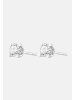 Ethische Diamanten Ohrringe aus 375 Weißgold mit Lab Grown Diamant