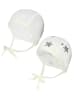 TupTam Unisex Baby Erstlingsmütze zum Binden 2er Pack in ecru