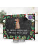 Mr. & Mrs. Panda Adventskalender Hund Blume mit Spruch in Kreidetafel