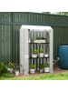 Outsunny Gewächshaus 100L x 40B x 150H cm Weiß