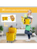 HOMCOM Putzwagen in Gelb 45L x 26,5B x 70H cm
