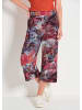 GOLDNER Moderne Printhose mit floralem Muster in bunt / gemustert