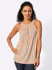 WITT WEIDEN Shirttop in apricot-aquamarin-bedruckt