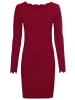 Laura Scott Strickkleid in dunkelrot