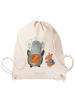 Mr. & Mrs. Panda Gym Rucksack Pinguin & Maus Wanderer ohne Spruch in Creme