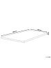 Beliani Topper SLUMBER in Grau/Weiß - (W) 140 x (H) 6 x (L) 200 cm