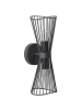 Beliani Wandleuchte PARADA in Schwarz - (W) 15 x (H) 41 x (L) 17 cm