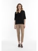 Usha Damen Blusenshirt Mit Spitze in Schwarz