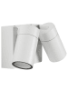 Beliani Wandleuchte für den Außenbereich HOLMS in Weiß - (W) 16 x (H) 11 x (L) 10 cm
