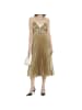PRADA Gold Polyester Casual Kleid