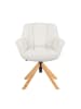 DUBI Möbel 2er-Set: Bürostuhl Mika-Iven in Creme - (B)65 x (H)82 x  (T)66 cm
