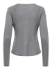 ONLY Strickjacke in Medium Grey Melange