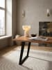 KADIMA DESIGN Schreibtisch 140x80x76 cm Massivholz / Metall Computertisch