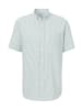 H.I.S Kurzarmhemd in hellgrün / weiß