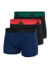 adidas Boxershort 3er Pack in Schwarz/Dunkelblau/Rot