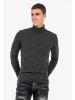 Cipo & Baxx Rollkragenpullover in ANTHRACITE