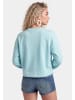 IZIA Women Sweatshirt in Aqua