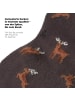 von Jungfeld Gemusterte Weihnachtssocken Festive Icons in Reindeer Chestnut Brown