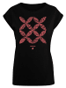 F4NT4STIC T-Shirt Blumenmuster Coral in schwarz