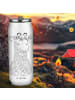 Mr. & Mrs. Panda Wasserflasche Giraffe Blumenkranz ohne Spruch in Weiß