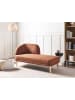 Beliani Chaiselongue TANLAY in Braun - (W) 74 x (H) 78 x (L) 153 cm