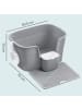 Feandrea Katzentoilette Boxal in Taubengrau - (B)76 x (H)33 x (T)64 cm