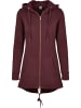 Urban Classics Zip-Kapuzenpullover in redwine