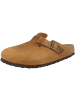 Birkenstock Clogs Boston Geöltes Nubukleder schmal in braun