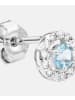 Diamant L'éternel Ohrringe aus 375 Weißgold mit 0.13 Karat Diamant mit Topas