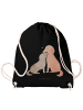 Mr. & Mrs. Panda Jutebeutel Hunde Liebe ohne Spruch in Schwarz