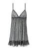 Vivance by Lascana Negligé in schwarz-geblümt