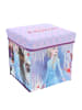 Disney Frozen Sitzbox Aufbewahrungsbox zusammenklappbar 30x30x30 cm in lila/rosa