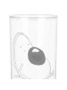Mr. & Mrs. Panda Wasserglas Avocado Schwangerschaft mit Spruch in Transparent