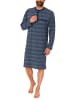 NORMANN Nachthemd langarm Streifen - 48497 in marine