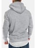 Humy Basic Sweater Hoodie Einfarbig mit Schall Kapuze in Hellgrau