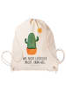 Mr. & Mrs. Panda Tasche Kaktus Sonne mit Spruch in Creme