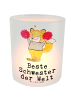 Mr. & Mrs. Panda Glas Teelichthalter Fuchs Beste Schwester der W... in Transparent