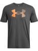 Under Armour T-Shirt "Ua Big Logo Fill Ss" in Grau