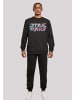 F4NT4STIC Sweatshirt Star Wars Wavy Ship Logo in schwarz