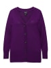 Ulla Popken Strickjacke in dunkles violett